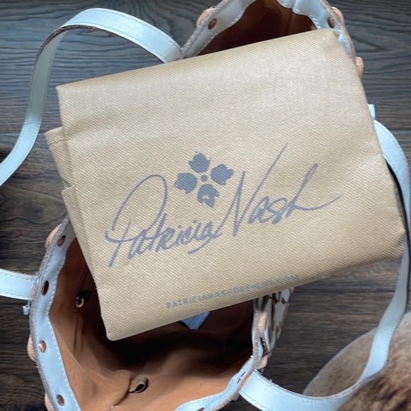 Patricia Nash Mizzana Twisted Braid White Bucket Tote Bag NWT - Picture 9 of 9